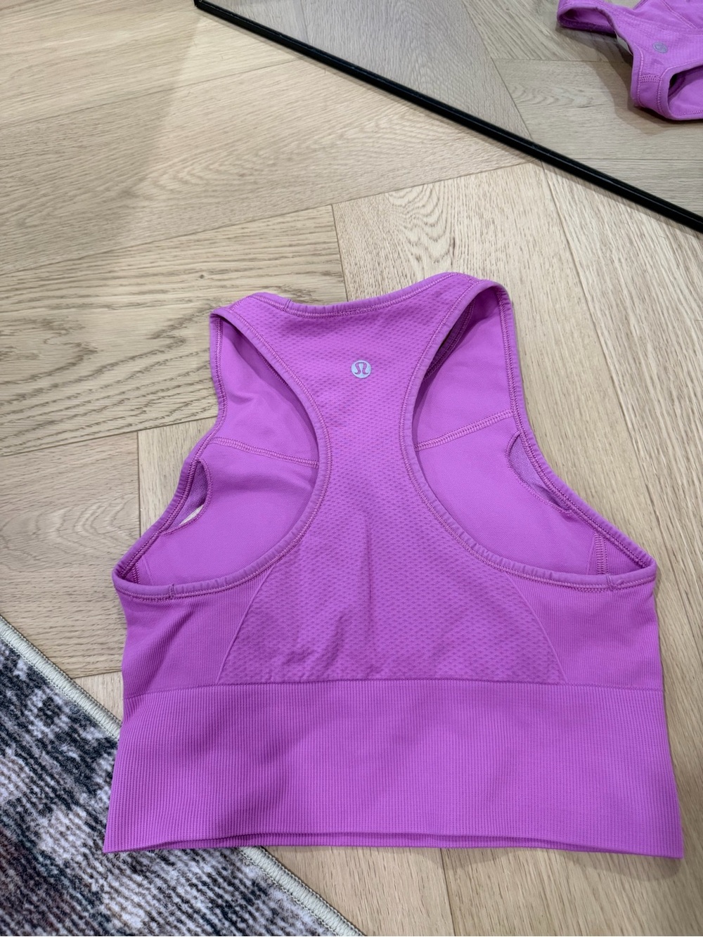 lululemon athletica Purple Racerback Crop Sports Bra